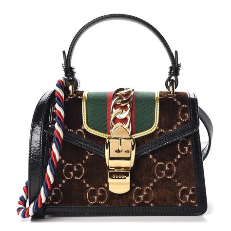 gucci sylvie gg velvet mini bag|Gucci sylvie bag price.